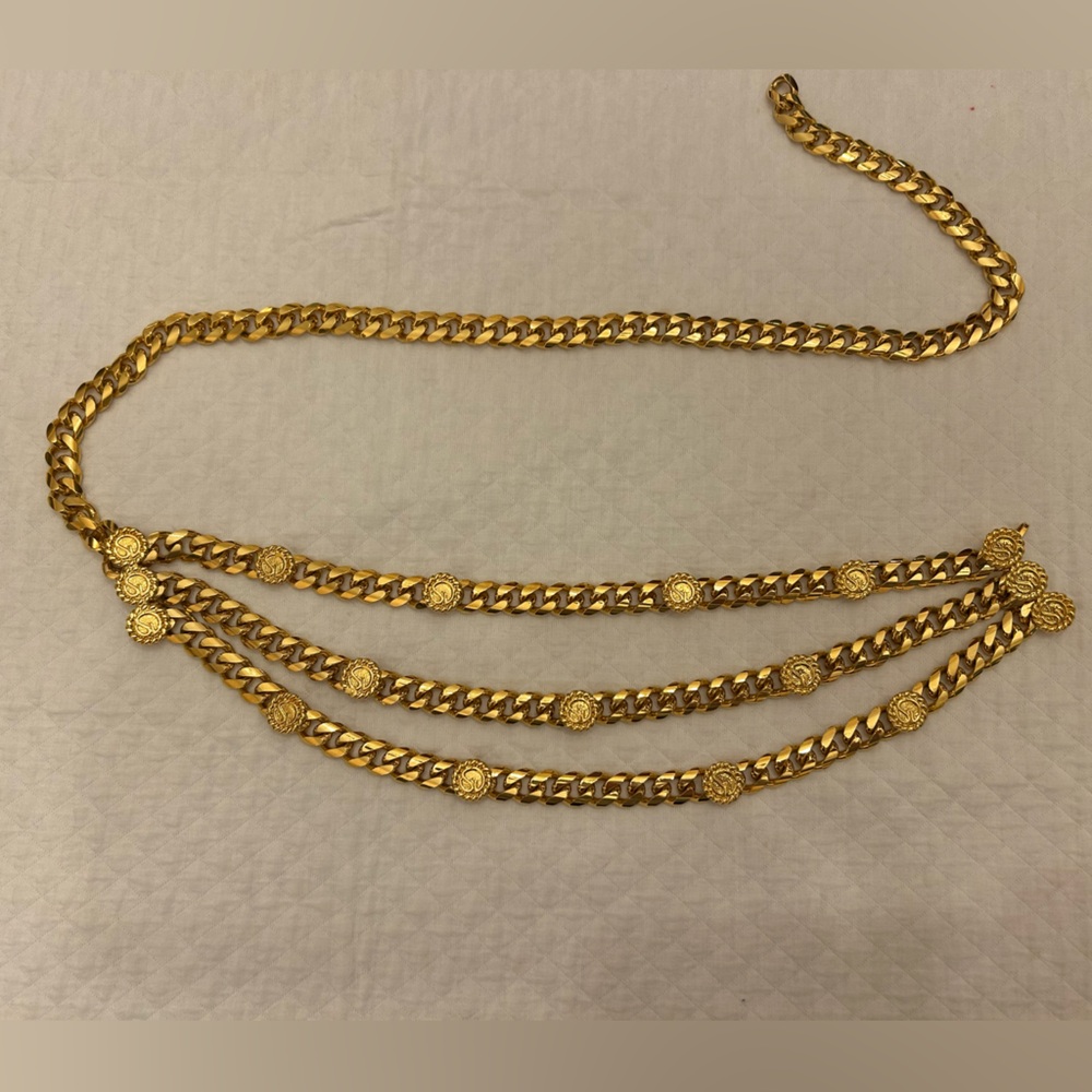 St John gold chain belt
